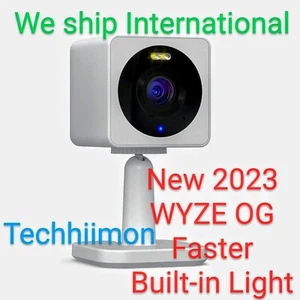 WYZE CAM WIFI WIRELESS CAMERA OG SPOTLIGHT SECURITY PET DOG BABY FASTER THAN V3 - Picture 1 of 13