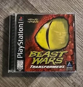 Beast Wars Transformers (PS1, 1997) Black Label Complete CIB - Picture 1 of 3