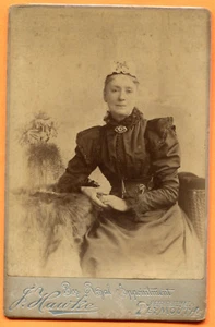 Plymouth, England, Portrait of Woman, by Hawke, circa 1890s - Picture 1 of 2