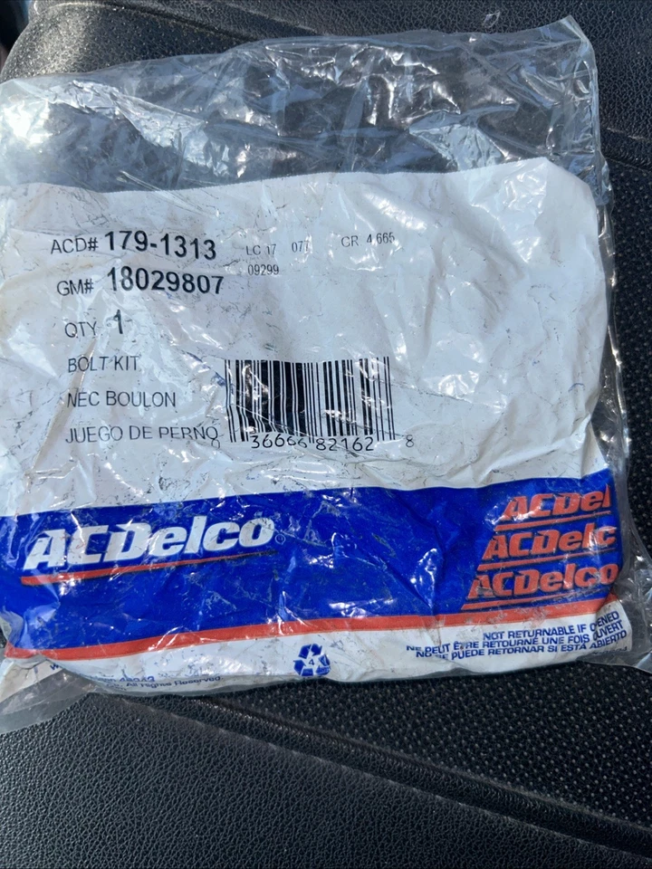 Genuino GM 18029807 1988-2002 Chevrolet GMC Pinza de freno de disco Perno con funda Foto 1 de 2