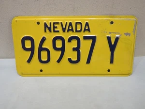 1980s Nevada License Plate 96937 Y - Picture 1 of 2