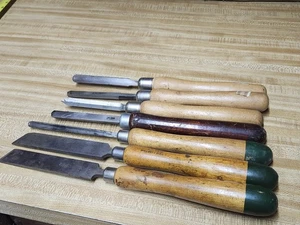 Cinceles de torno de madera, Miller's Falls, Greenlee, artesano. - Imagen 1 de 17