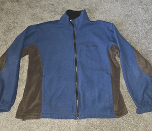 Columbia Fleecejacke Herren groß blau Austausch warm Taschen innen - Bild 1 von 8