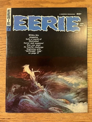 Eerie #7;  Frazetta cvr; Ditko, Craig, Colan, Grandenetti a; WOW; VF/NM 9.0 - Image 1 of 4