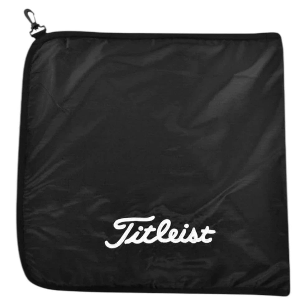 NEW Titleist StaDry Performance Golf Towel – Black, Embroidered Logo, With Tags - Image 1 of 4