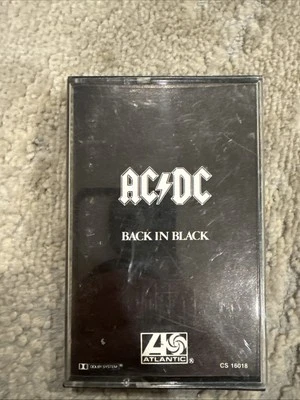 ACDC Cassette Tape BACK IN BLACK 80s Metal Rock 1980 - Image 1 of 4