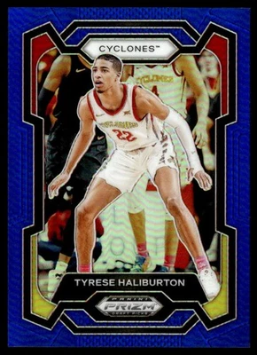 2024-25 Panini Prizm Draft Picks Blue Prizm Tyrese Haliburton 135/199 #65 - Image 1 of 2