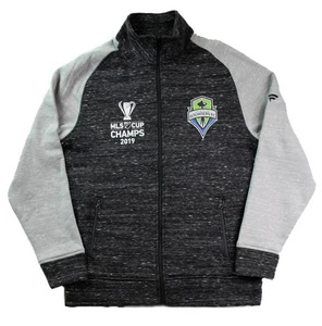 Fanatics MLS Mens Jacket M Seattle Sounders Soccer Champs Fleece Sweatshirt NEW - Picture 1 of 6