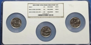 2004-D NGC MS65 Wisconsin State Quarter Bob Ford Discovey Set High & Low Leaf - Picture 1 of 2