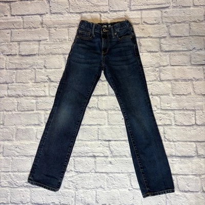 Boys Old Navy Denim Blue Jeans With Elastic Waist Size 10 Slim - Image 1 of 4
