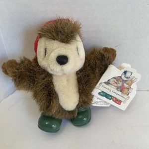 Gordon Fraser Country Companions Hedgehog Plush 9017 5” Red Hat Green Shoes  - Picture 1 of 5