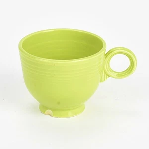 Original Vintage Fiesta Fiestaware 50er Jahre Teetasse Ring Henkel Chartreuse - Bild 1 von 5