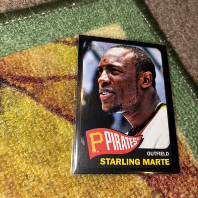 Starling Marte 2014 Topps Heritage 205 Pittsburgh Pirates black border - Image 1 of 2