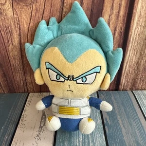 Dragon Ball Z Super Saiyan Blue Vegeta Chibi Plush Stuffed Toy Anime PL8 - Picture 1 of 4