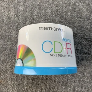 Memorex CD-R 50-Pack Spindle 52x 700MB 80min Recordable CD-R *Brand New/Sealed* - Picture 1 of 7