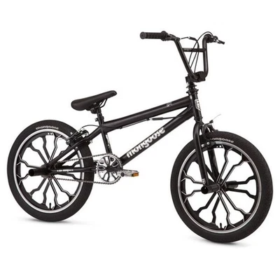 Bicicleta BMX Mongoose Rebel para niños, ruedas magnéticas de 20 pulgadas, edades 7 - 13, negra Foto 1 de 4