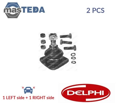 TC76 SUSPENSION BALL JOINT PAIR FRONT DELPHI 2PCS FOR FIAT 124,132,ARGENTA,125 - Image 1 of 4