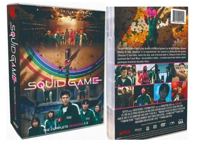 Squid Game : Complete TV Series Season 1-3 (DVD BOX SET ) Region 1 NEW！