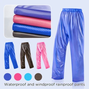 1 Stck. Wasserdichte Regenhose für Erwachsene Outdoor Arbeitskleidung Angeln Hose - Bild 1 von 16