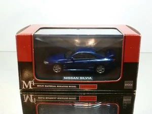 M4 EPOCH NISSAN SILVIA - BLUE METALLIC 1:43 - EXCELLENT CONDITION IN BOX - Picture 1 of 8