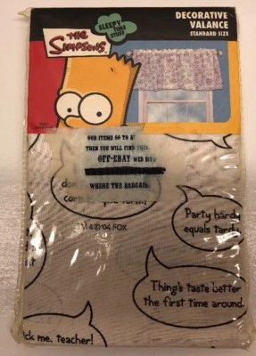 Cenefa Ventana Decorativa Los Simpson 84"x15"- NUEVA 2004 Foto 1 de 4