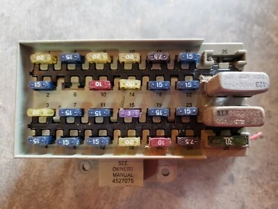 93 94 95 96 97 98 1994 JEEP GRAND CHEROKEE UNDER DASH FUSE BOX 4.0L 4527075 - Image 1 of 4
