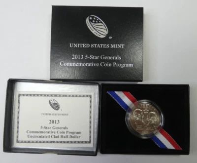 2013-D 5-Star Generals Commemorative Half-Dollar in OGP w/ COA - Image 1 of 4