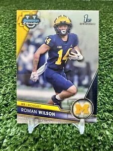 Roman Wilson 2023 Bowman Chrome University 1st #169 RC Rookie Michigan - PIT - Picture 1 of 2