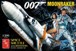 AMT 1/200 Moonraker Shuttle w/Boosters James Bond - Foto 1 di 1