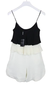 EMPORIO ARMANI Elite Tutina Donna (EU) 40 Rushes Misto Seta Gamba Corta - Foto 1 di 7