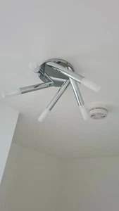 TP24 Tube ceiling light low energy silver no 2 - Picture 1 of 3