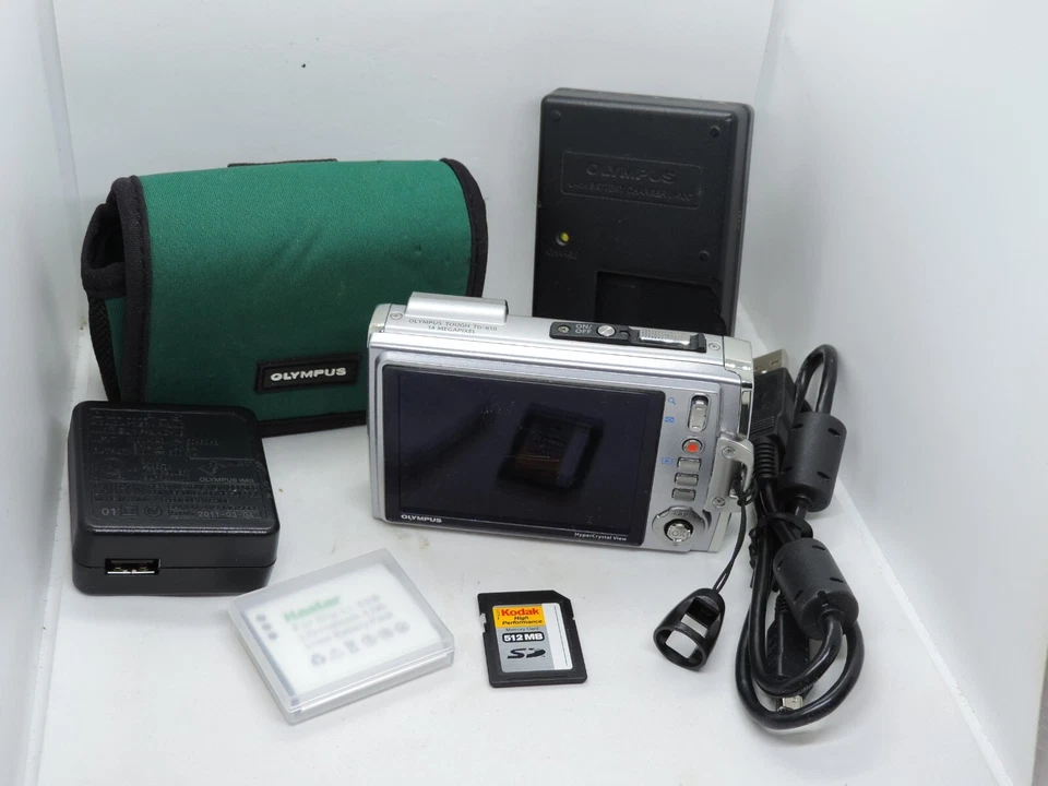 Olympus Tough TG-610, Negro Impermeable 5M, Paquete Funciona Foto 1 de 4