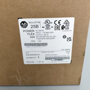 AB 25B-B062N104 /A PowerFlex 525 AC Drive 3Ph 240V 25BB062N104 2022 New Sealed - Picture 1 of 2