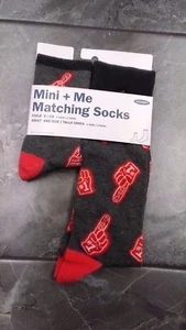 NIP OLD NAVY MINI + ME DAD AND SON SOCKS #1 DOGS S M - Picture 1 of 3