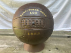 Luton Town antique leather style display football with KENILWORTH ROAD LU4. 