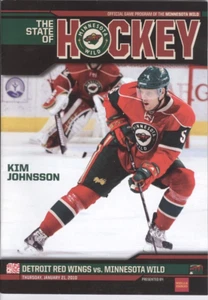 2010 Minnesota Wild vs Detroit Red Wings Program: Kim Johnsson - Picture 1 of 1