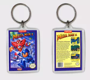MEGA MAN 5 NINTENDO NES LLAVERO KEYRING - Imagen 1 de 1