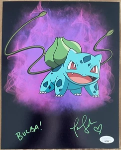 Tara Sands signed 8x10 Photo. Bulbasaur. JSA COA. Pokémon Gotta Catch Em All - Picture 1 of 1
