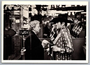 Lady Being Robbed One Armed Bandit Las Vegas Nevada 1957 Photo 1980s postcard E2 - Picture 1 of 2
