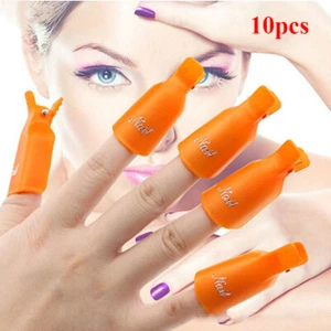 Nail Polish Cleaner 10PCS Nail Soak Off Cap Manicure Tool Nail Wraps Degreaser . - Picture 1 of 21