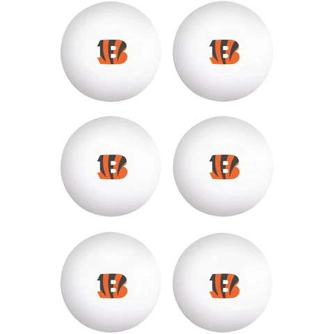 NFL Cincinnati Bengals Ping Pong Balls - 6 Pack, New Cover