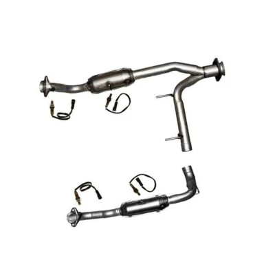 Y Pipe Catalytic Converters O2 Sensors for Lincoln Navigator 4x4 5.4L 2005 2006 - Image 1 of 4