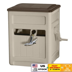 Contenedor de almacenamiento de carrete escondido de manguera Smart Trak con mango de fácil giro resistente a la intemperie - Imagen 1 de 4