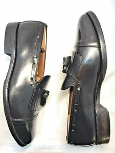 ALLEN EDMONDS Dalton Kiltie Tassel Slip On Black Leather Men's Size 9 C $395 - Picture 1 of 12