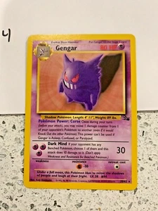 π£ Gengar 20/62 Fossil Set - Non-Holo Rare Pokemon Card - Picture 1 of 3