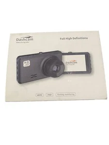 Grabadora de video de conducción de alta velocidad Dash Cam negra 1080P cámara delantera y trasera - Imagen 1 de 5