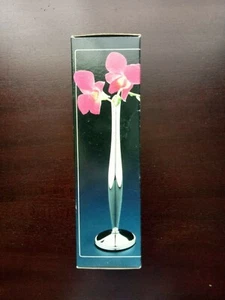 Silver Plated Vase Silver Ribbon - Picture 1 of 6