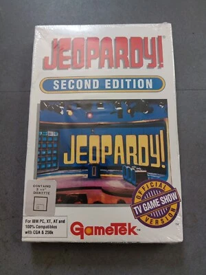 Vintage Official Jeopardy Second Edition Gametek IBM PC 1990 3.5” Floppy Sealed - Image 1 of 4