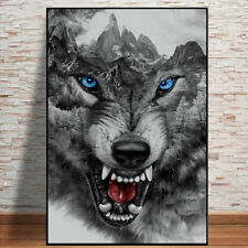Abstract Lone Wolf  Posters Prints Wall Picture Canvas Paintings