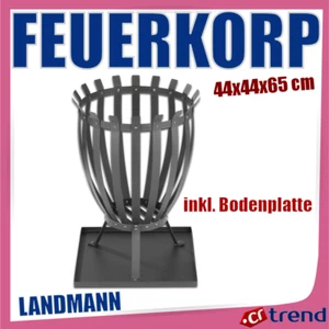LANDMANN Feuerkorb Steel Stripes 360° Sicht auf das Feuer Wetterfest & Stabil - Bild 1 von 5